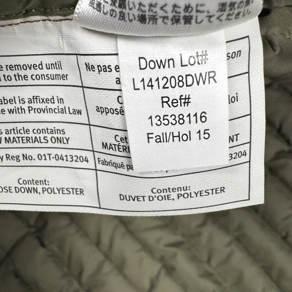 Eddie Bauer Sport Shop Vest Large TL Goose Down Quilted Full Zip Stormdown 700 - Picture 11 of 12